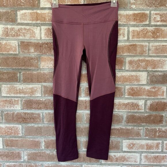 Outdoor Voices Move Free Tech Sweat Leggings Plum Mauve Purple XS - Picture 1 of 8